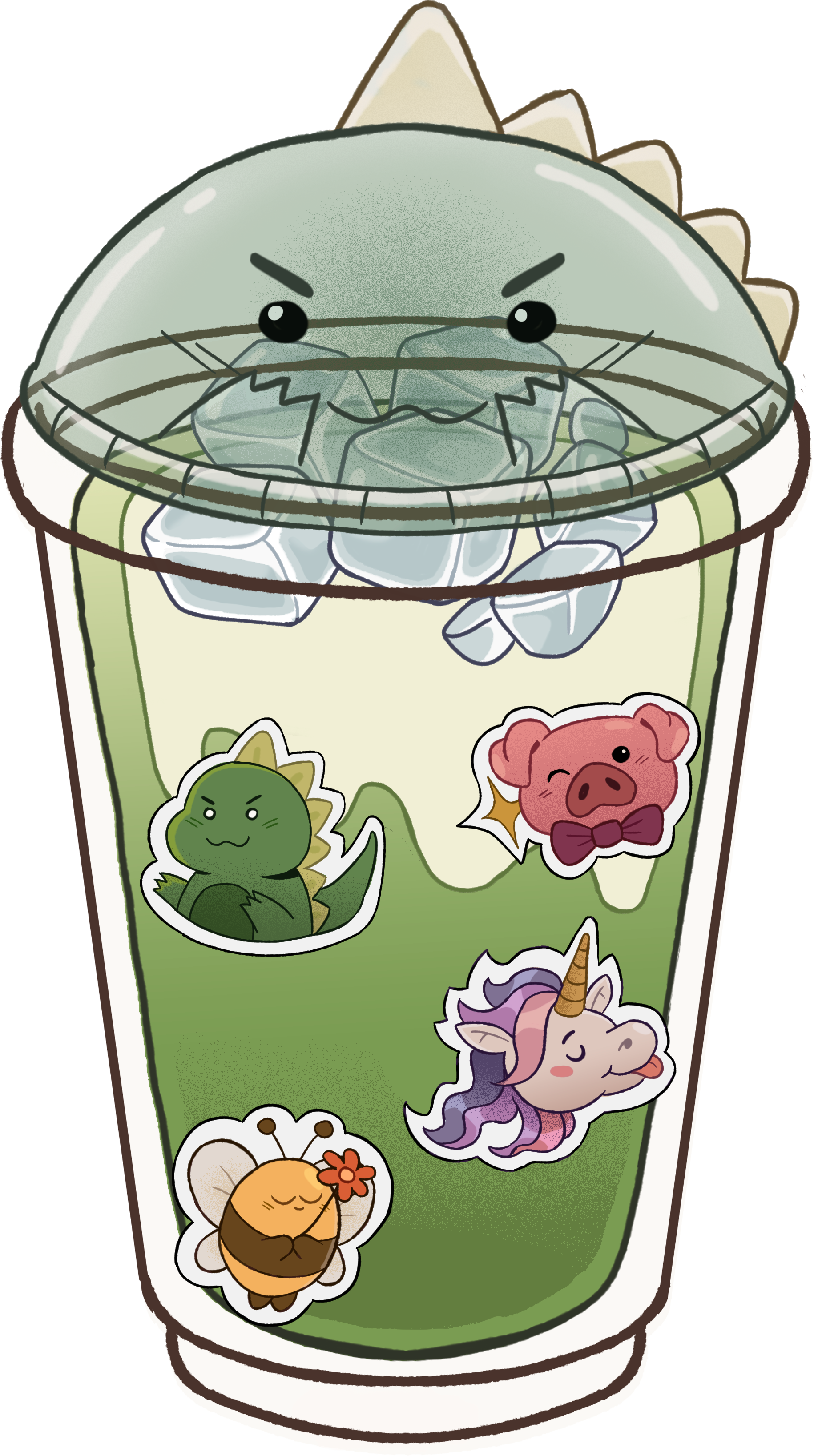 Cute boba drink